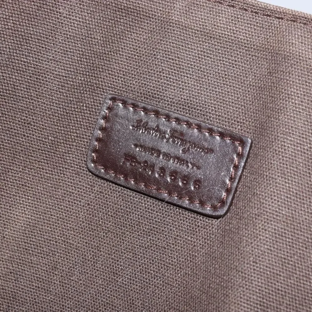 Salvatore Ferragamo Leather Shoulder Bag Brown